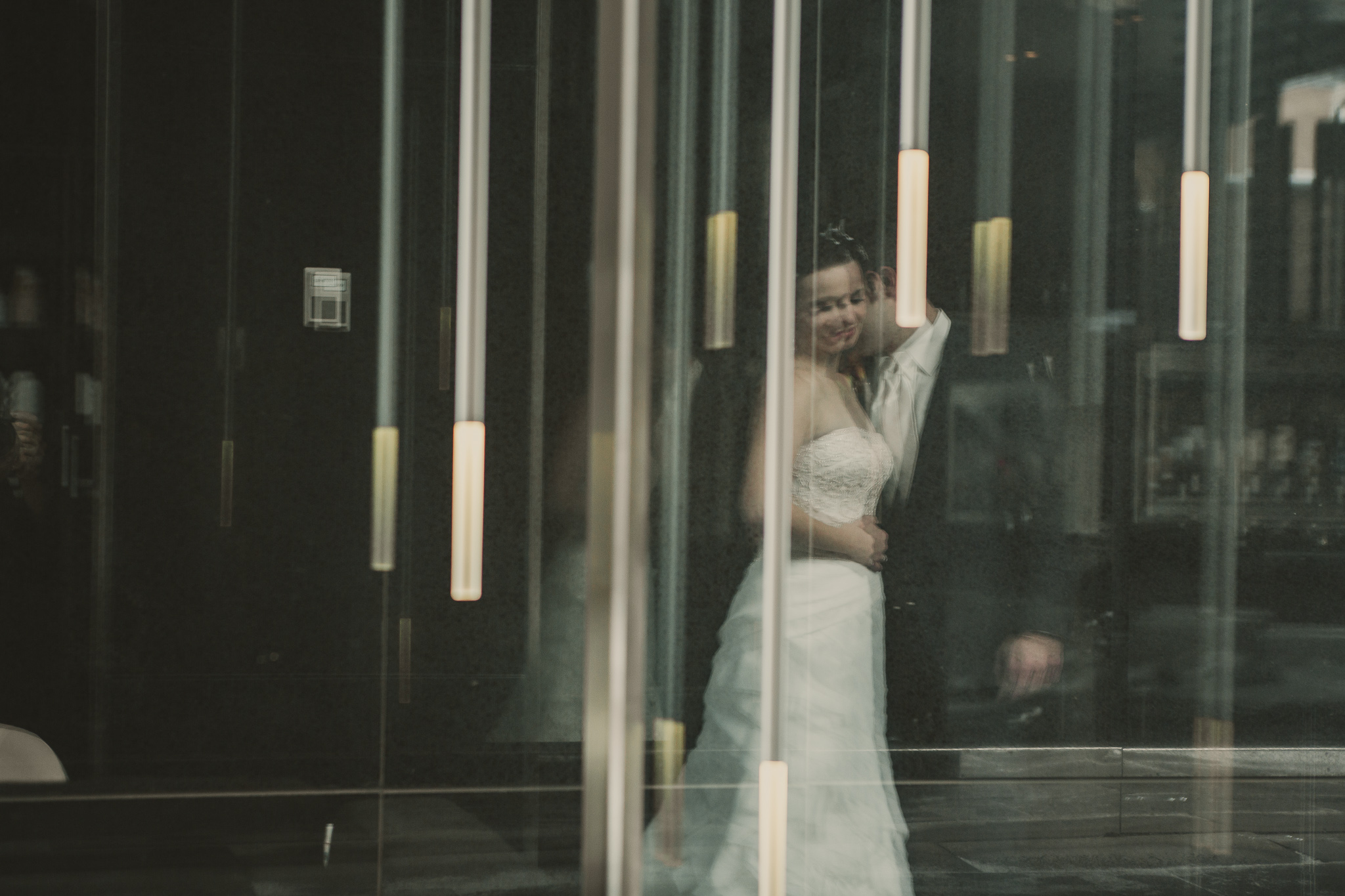 blurry picture of a man and woman