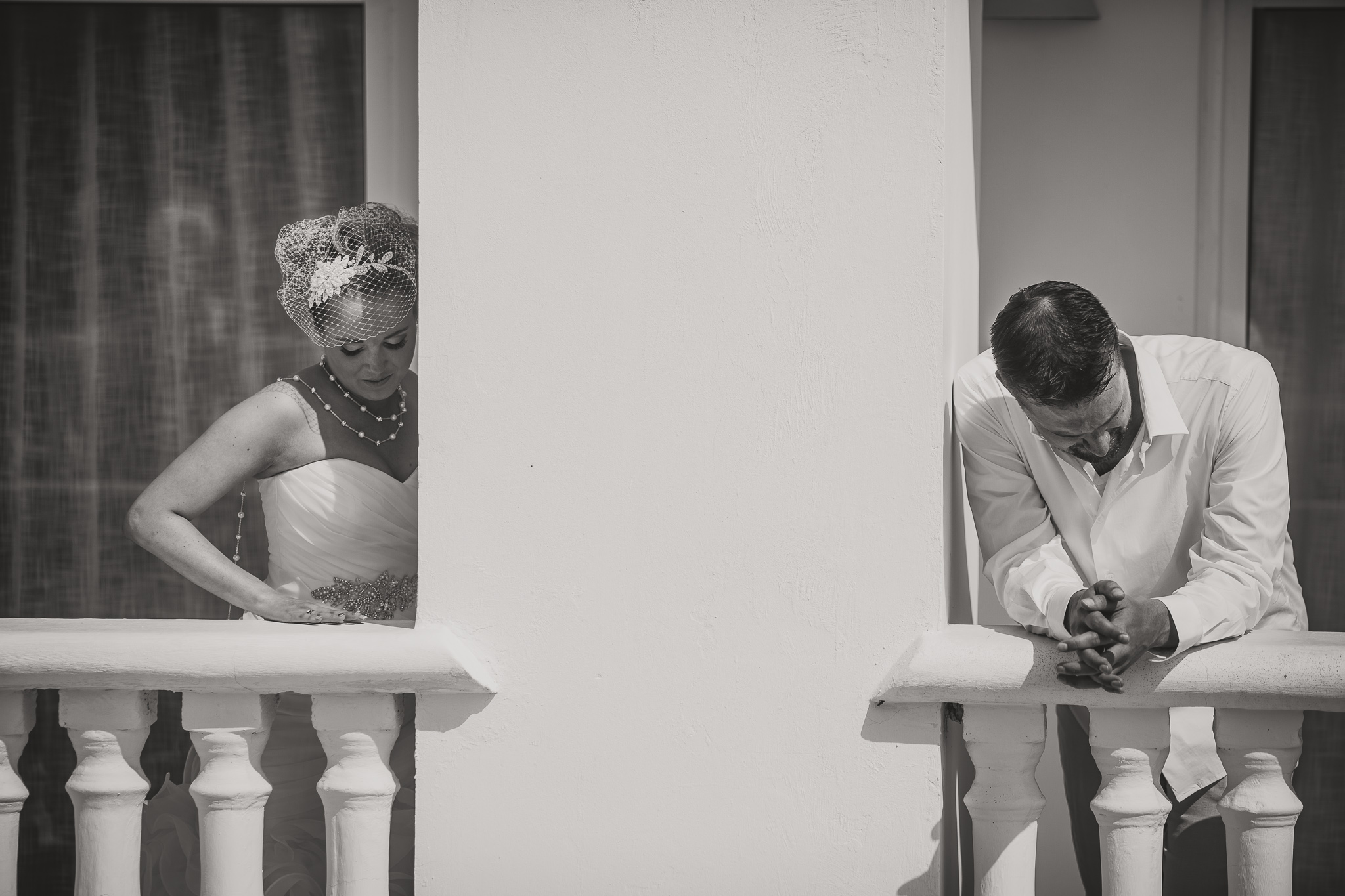 couple on a balcony together